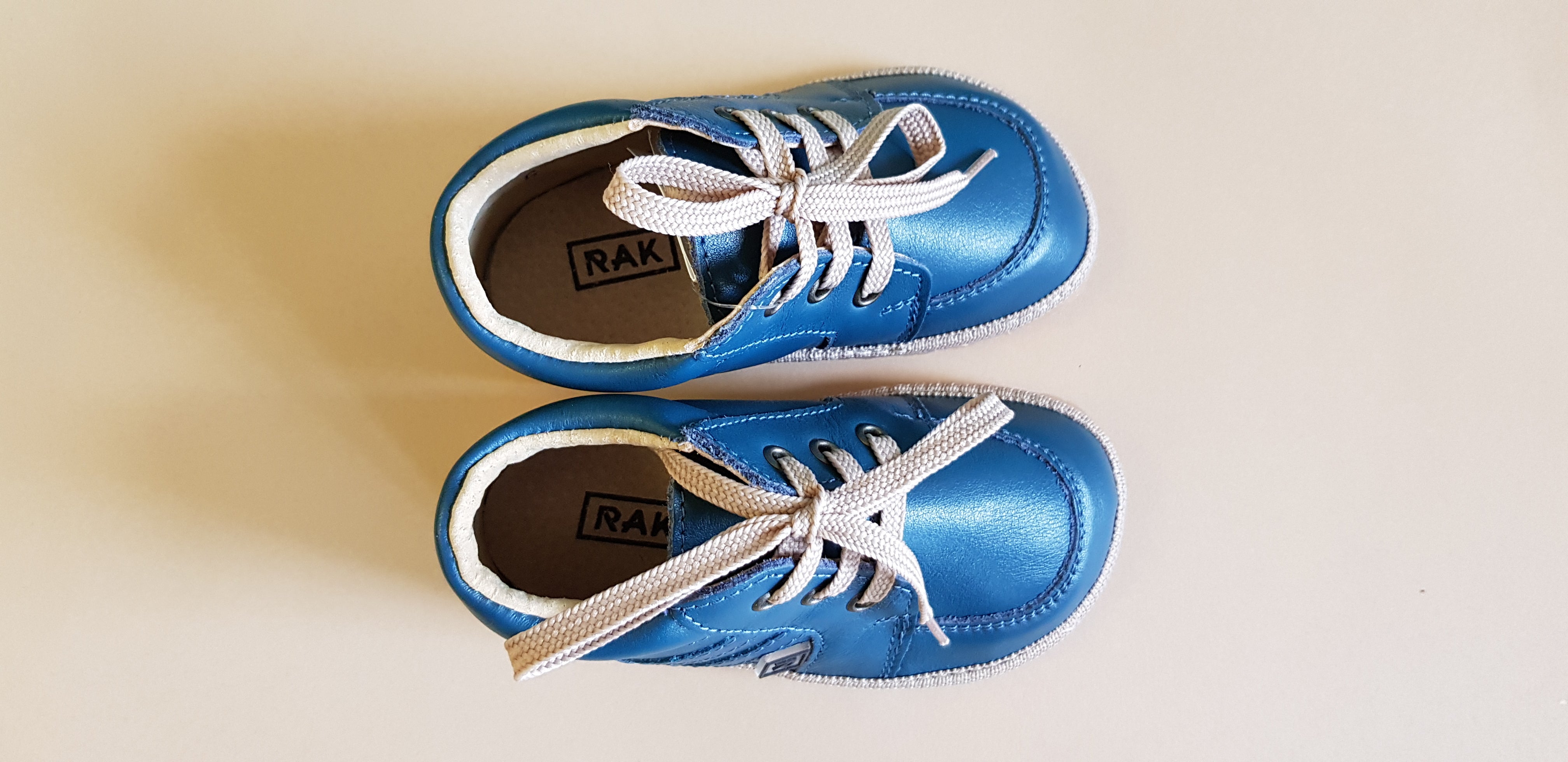 First Walking Shoes with Laces - Blue