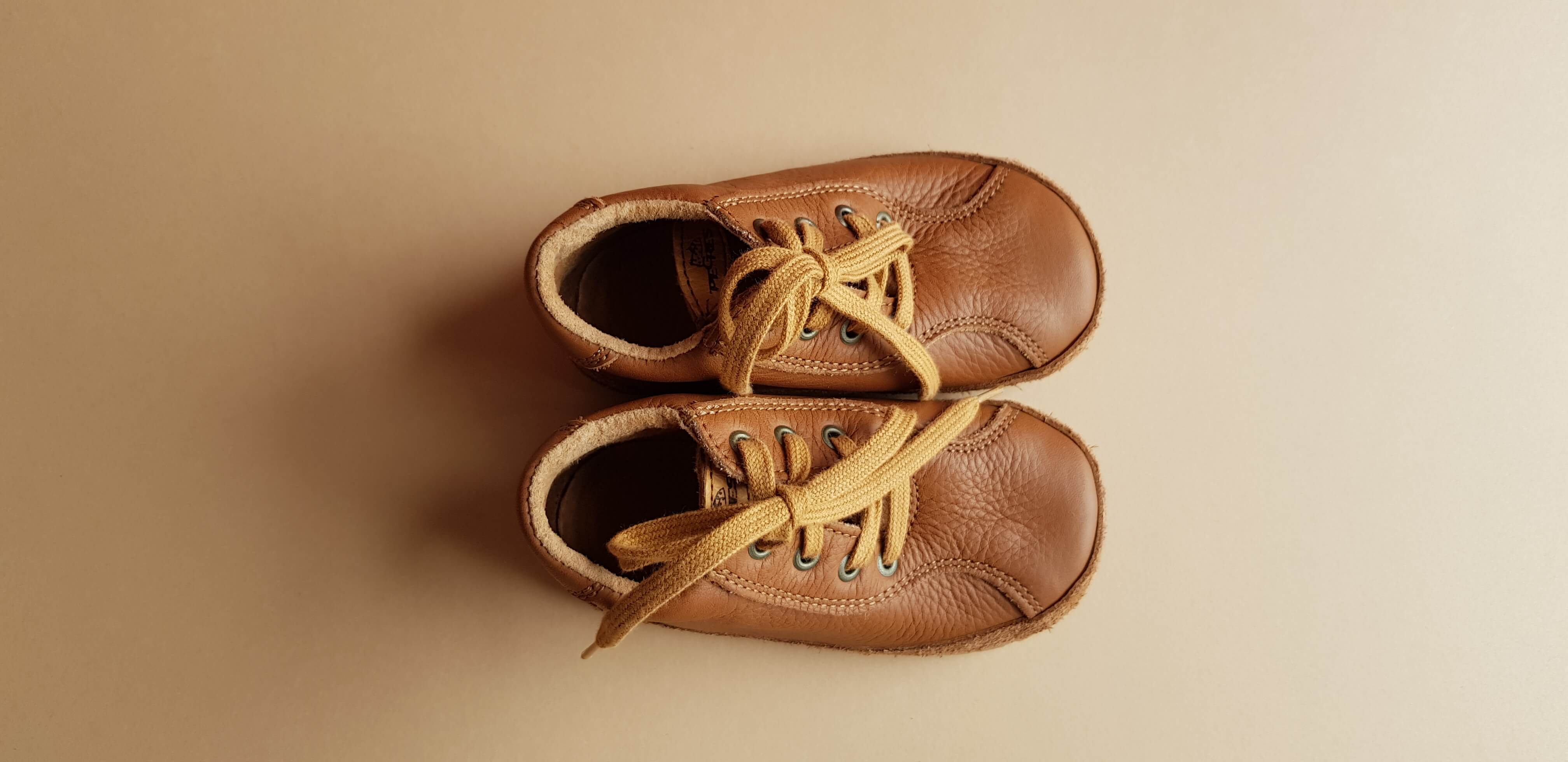 Barefoot Laced First Shoes - Brown