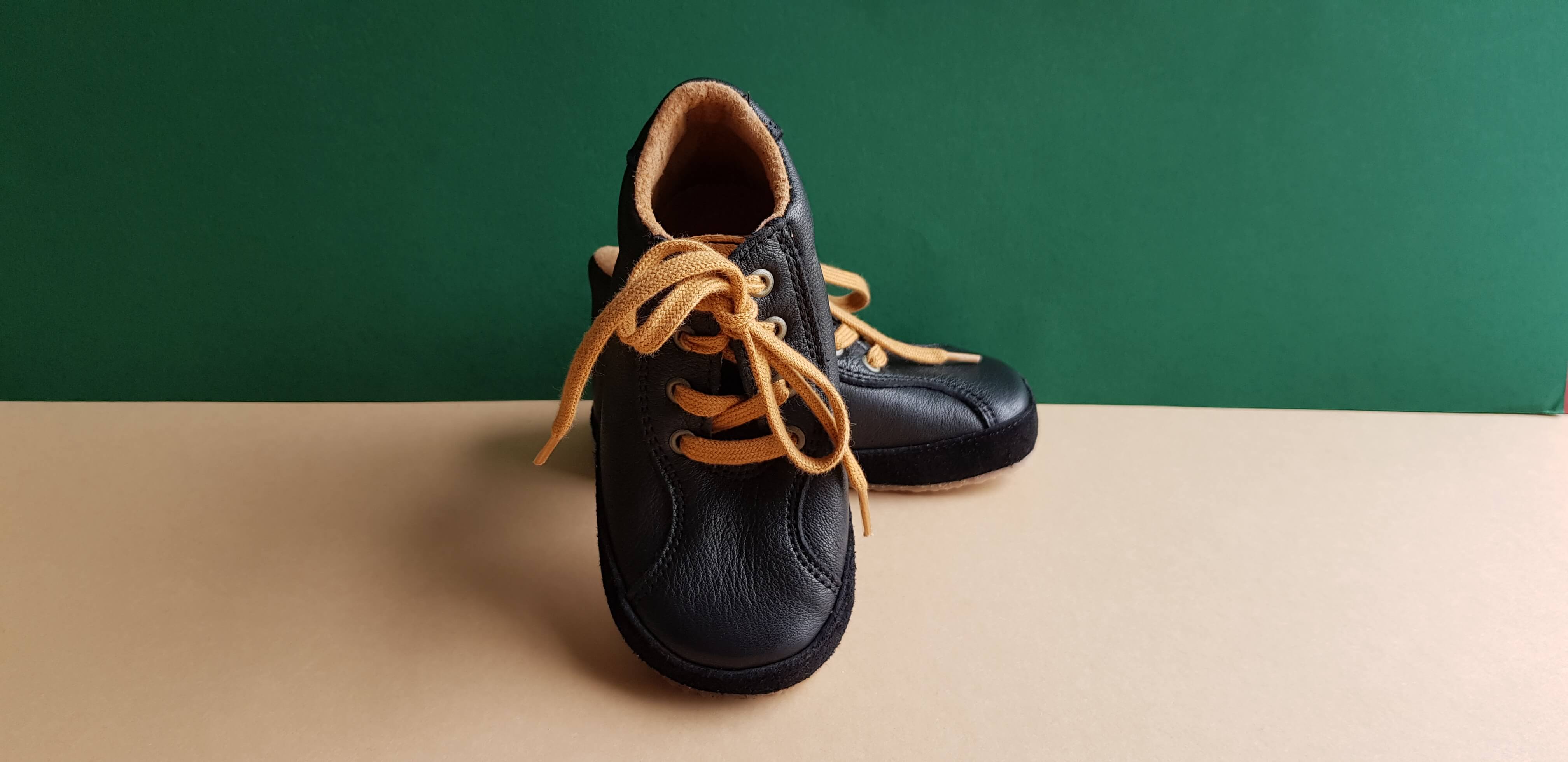 Barefoot Laced First Shoes - Black