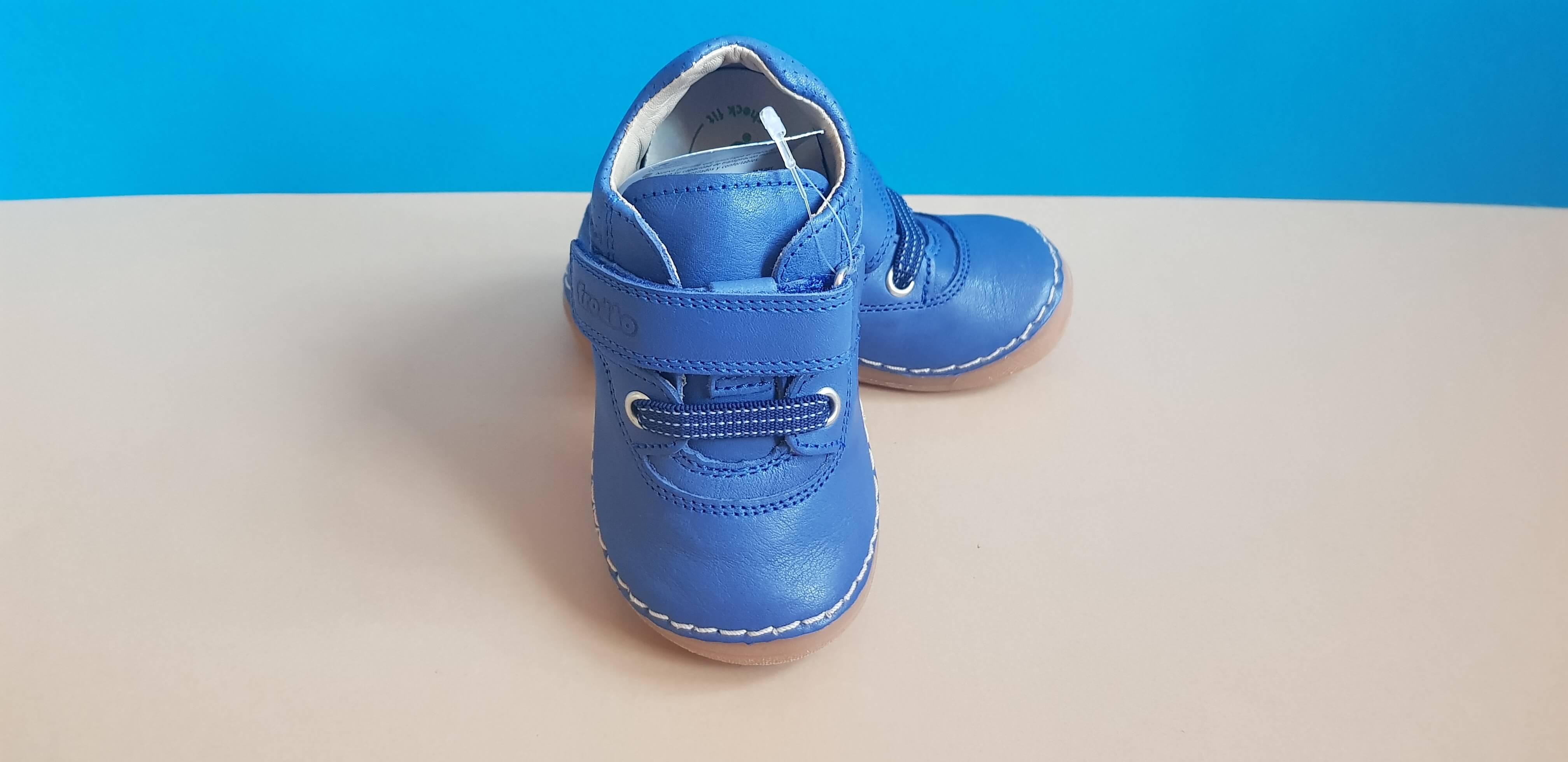 Preschool Trainers in Leather - Blue
