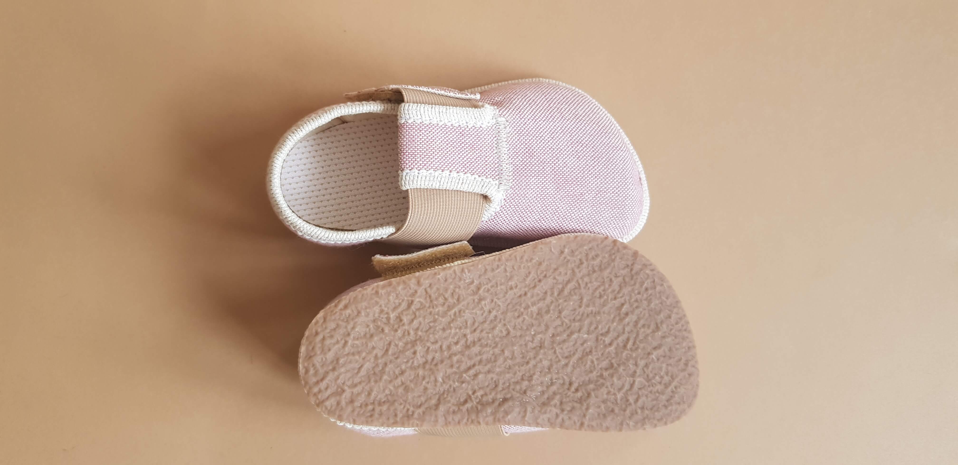 Organic Cotton Barefoot Slippers - Pink