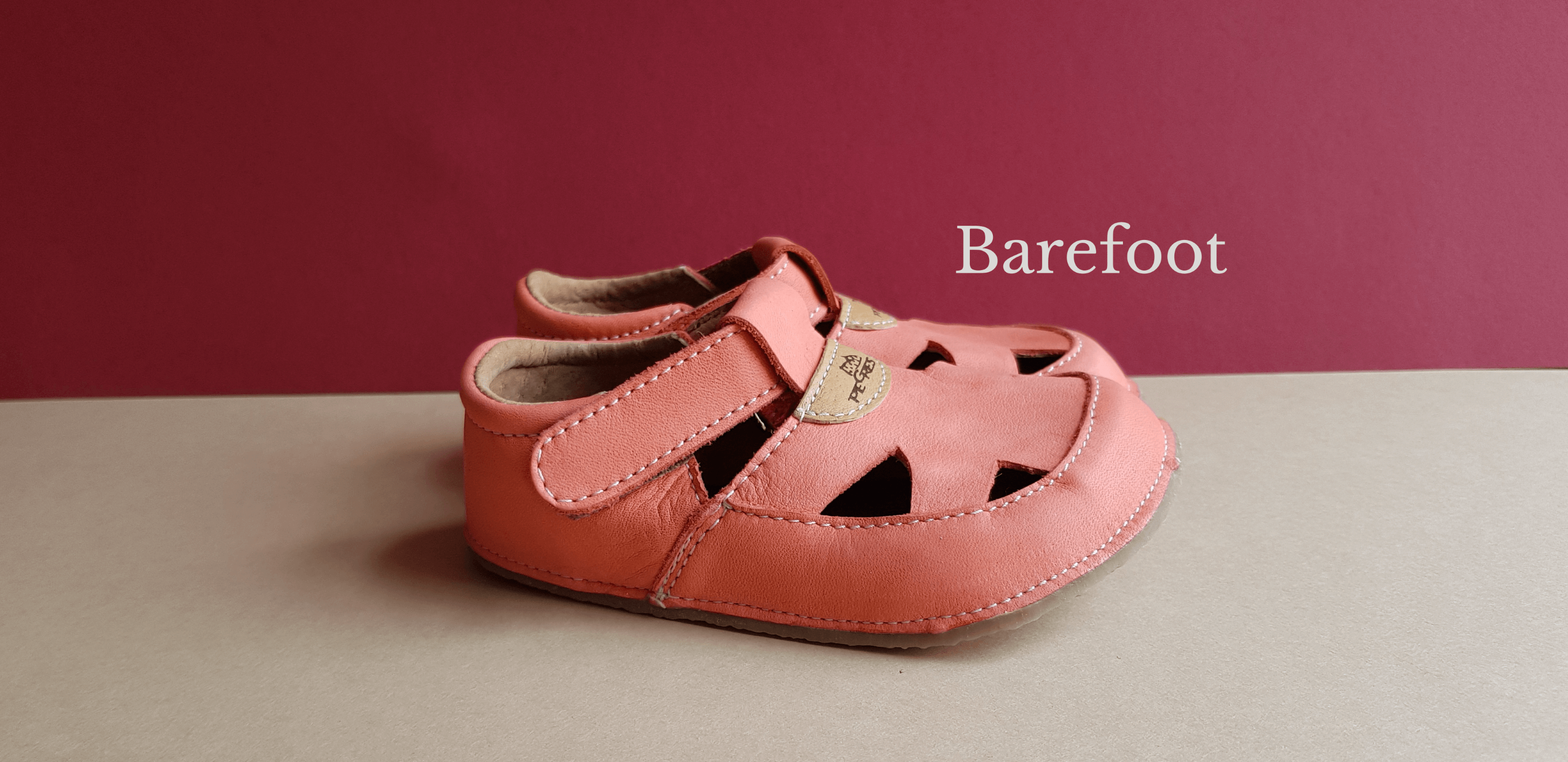 Barefoot Kid's Sandals - Salmon
