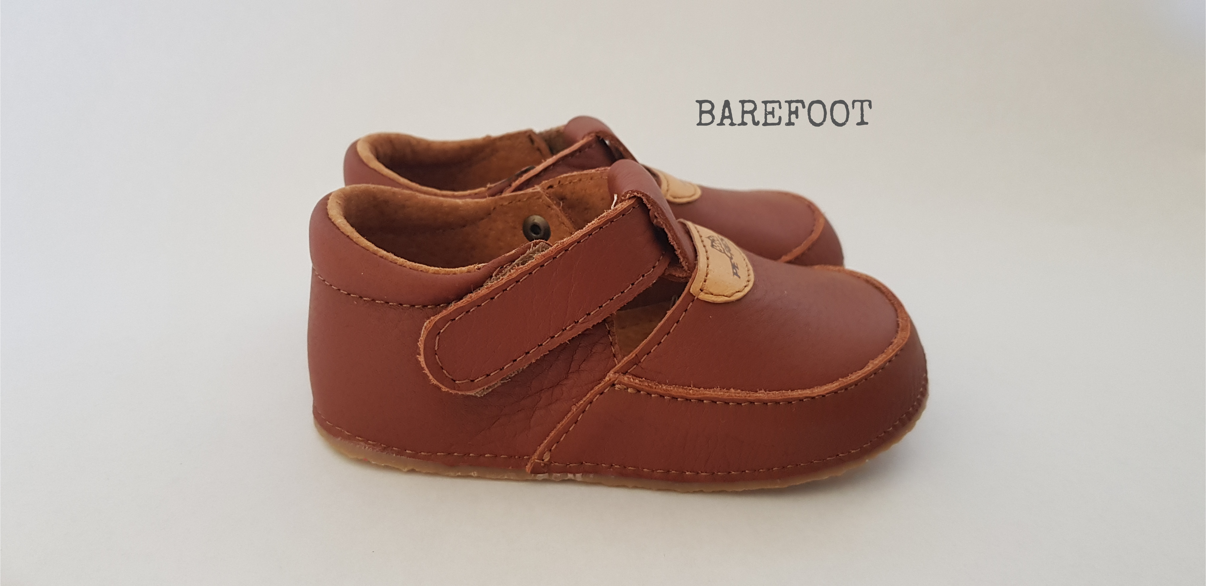 Vintage-style T-bar Shoes BF - Brown